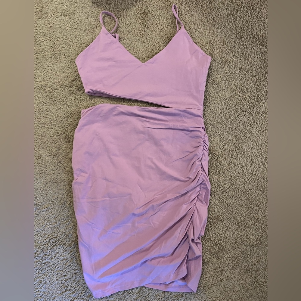 Superdown Lilac Cut Out Dress